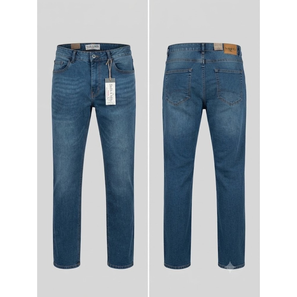 Smith & Mills Jeans Mens 36x30 Blue Sierra Denim SM-11000223 Stretch Straight